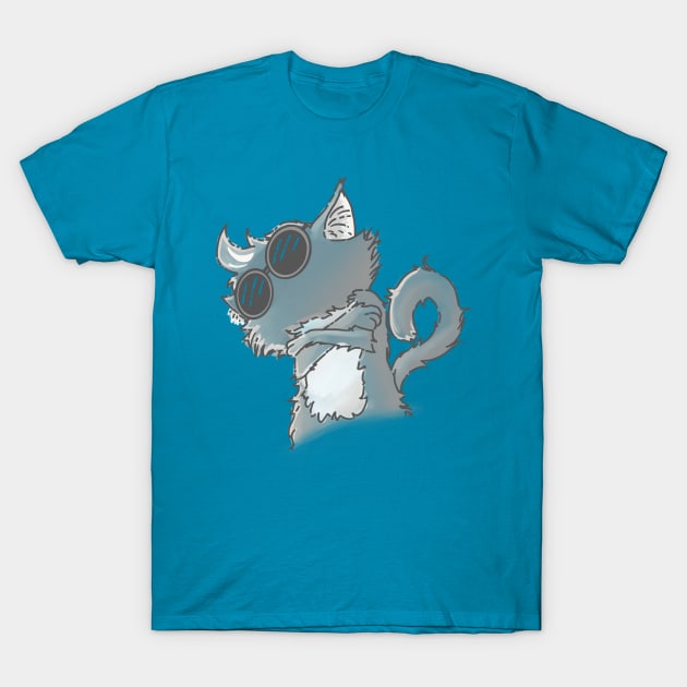 Cool cat T-Shirt by Ghostlyboo